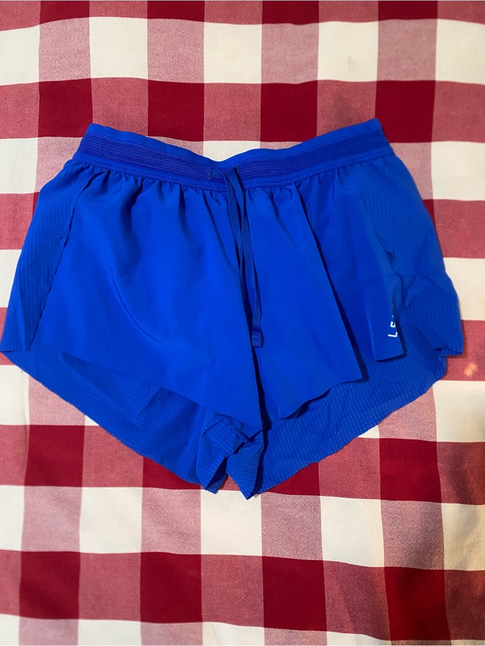 LSKD mid rise Accelerate shorts in XS cobalt blue